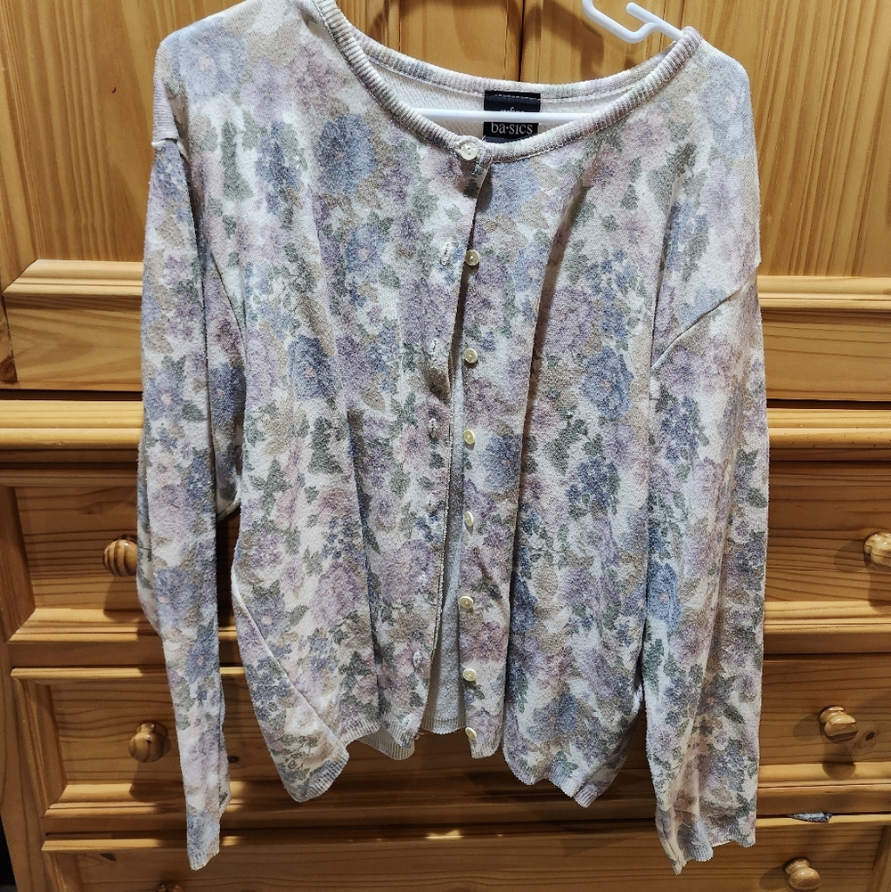 Vintage Floral Sweater
